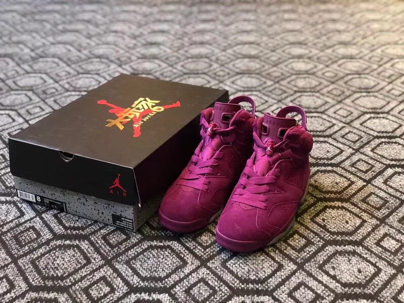 New Men Air Jordan 6 Bordeaux Burgundy Wine Red Shoes - Click Image to Close